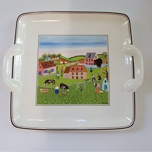 Villeroy & Boch Laplau Naif Vitro Design 9" Serving Plate Luxembourg DW safe